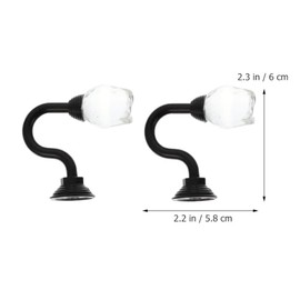 Cabilock Ganchos Decorativos para Cortinas, Cristal Negro