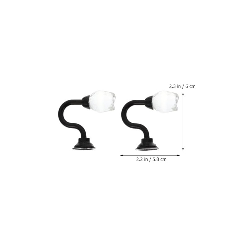 Cabilock Ganchos Decorativos para Cortinas, Cristal Negro