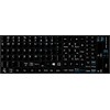 English US Non-Transparent Keyboard Labels Layout with Additional Keys Black