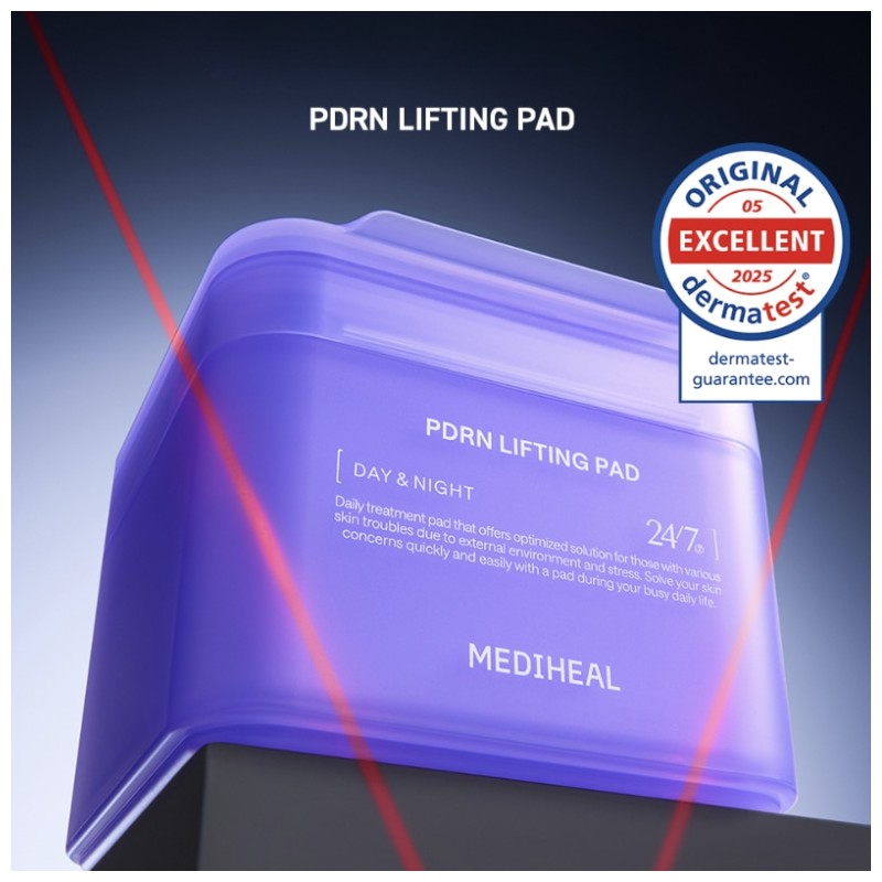 MEDIHEAL Square Toner Pads 200ea, Type:Vitamide Brightening Pad