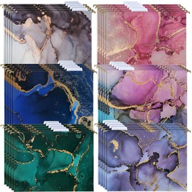 30 Pcs Hanging File Folder File Cabinet Organizer Letter Sized Hanging Folders and Interior Decorative Filing Folders with 1/5 Adjustable Cut Tabs for Desk Cabinet, 6 Styles