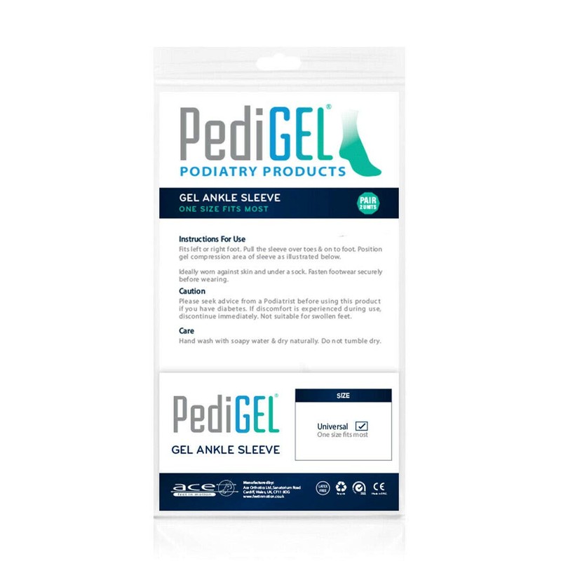 PediGel® - Medically Approved Ankle Sleeve With Gel Pads, Gel