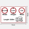TF Skins 2 x Custom Motorhome Caravan Stickers 6" x