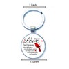 Generic Cardinal Keychain Bereavement Sympathy Gift - Remembrance Grief Red