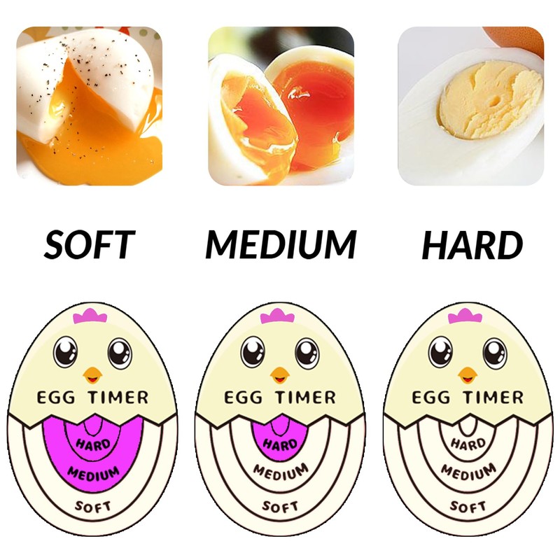 Lasubst Egg Timer for Boiling Eggs That Changes Color When