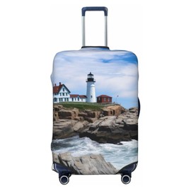 YouQu Sea Lighthouse Travel Luggage Suitcase COVER, Washable Suitcase COVERS Elastic, XL - Fits 29-32 inch luggage (No Suitcase)