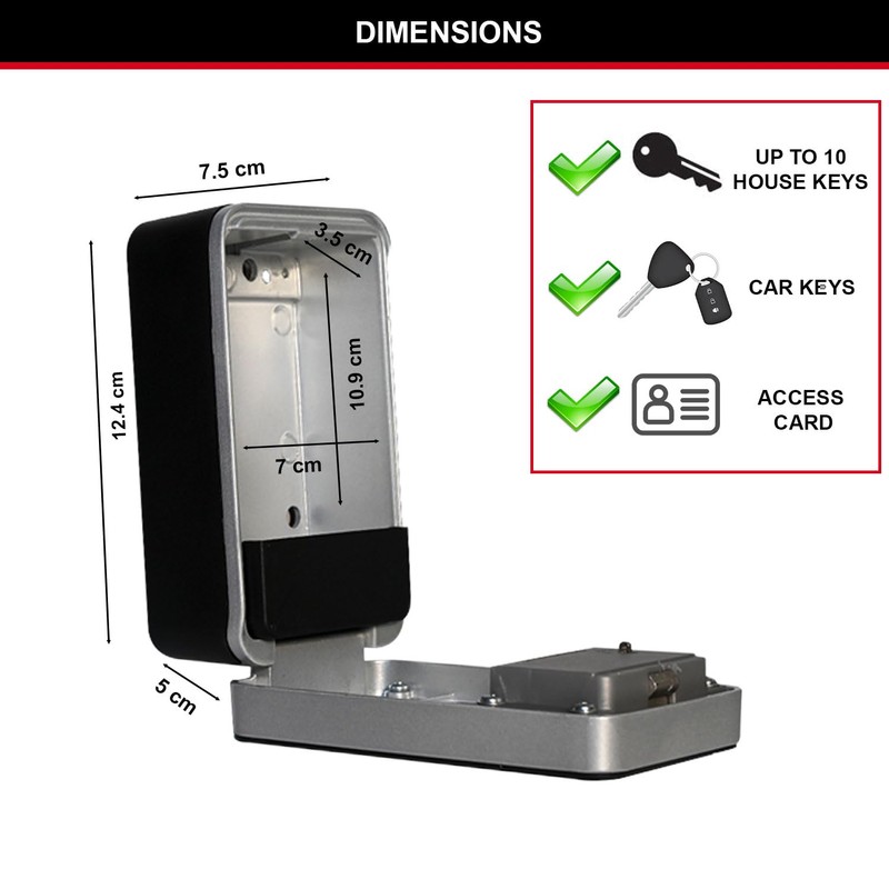 MASTER LOCK Key Safe Wall mounted pull to open medium