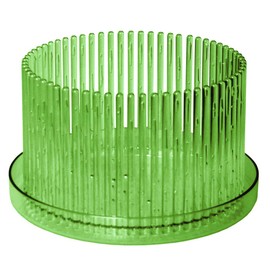 Orchitop L Set Orchid Pot with Saucer for All Orchids Apple Green