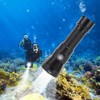 Diving Flashlight LED IPX8 Waterproof Infinitely Dimmable 100M 3000LM White