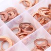 150pcs Metric 15 Sizes Copper Flat Washers Gaskets Assortment Set