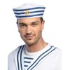 Boland BV Navy Sailor Doughboy Hat, White/Navy