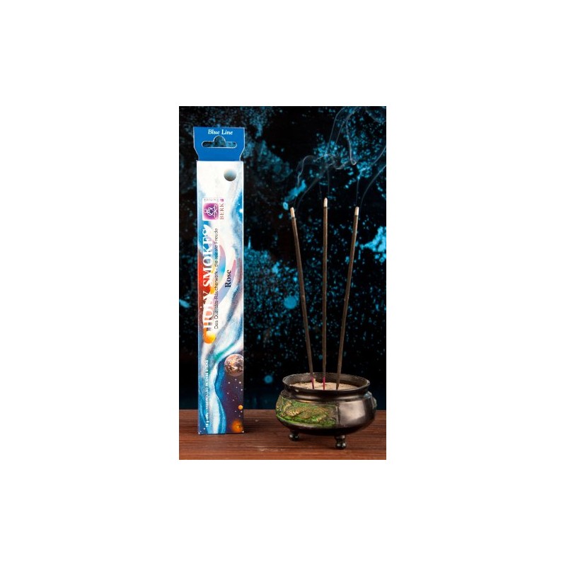 Berk HS-12-P5 Incense Sticks, 5 x Rose, Blue Line