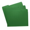 Green File Folders, 1/3-Cut Tabs, Letter Size, 12-Pack – Durable