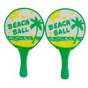 Wooden Beach Racket 34cm Double Game Double Sided with 2