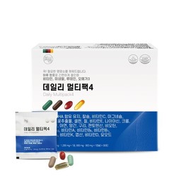 Daily Multi Pack 4 Vitamin Mineral Lutein Omega 3 1 box (total 30 packets) Daily Multi Pack 4 1 box (total 30 packets) / 데일리멀티팩4 비타민미네랄루테인오메가3 1박스 (총 30포) 데일리멀티팩4 1박스(총 30포)