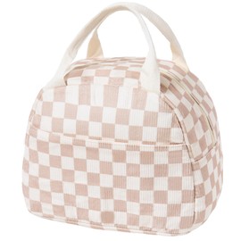 xjpsets Lunch Bag for Women Men Girl,Large Cute Corduroy Lunch Tote Bags - Reusable Insulated Lunch Box for women with Handle, Leakproof WaterProof Design for Office, School, Work,Picnic.