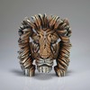 Enesco Edge Sculpture Lion Bust Miniature Figurine, 5.31 Inch, Multicolor