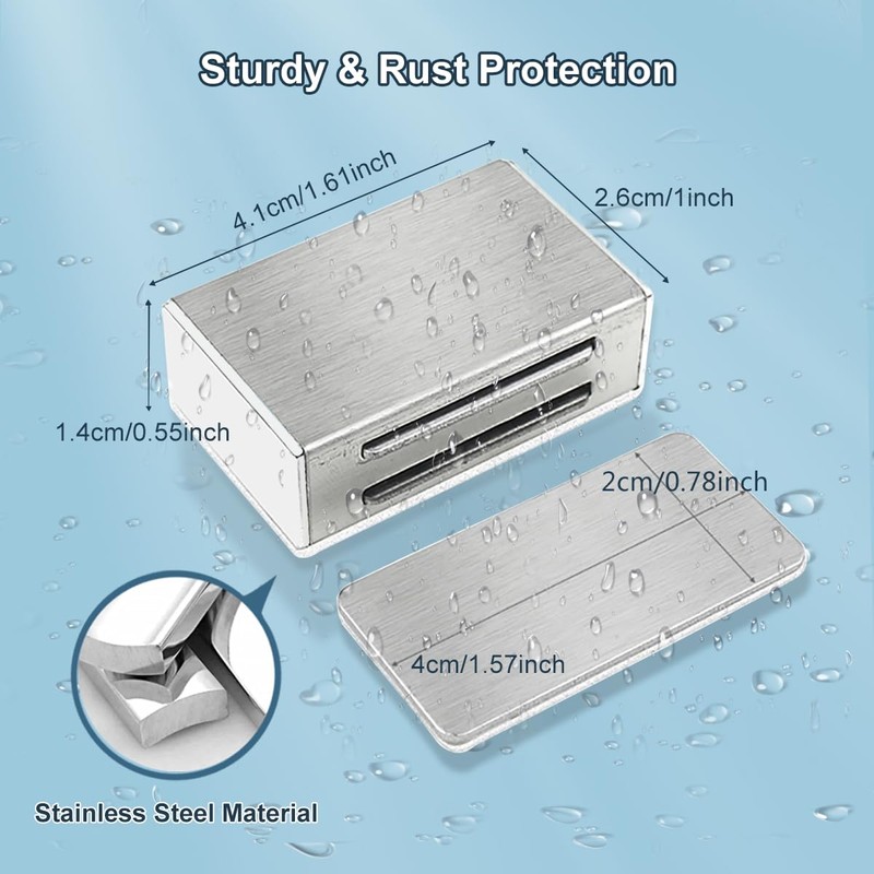 Magnetic Door Catch AOSITE 6 Pack 17LB Magnetic Force Strong