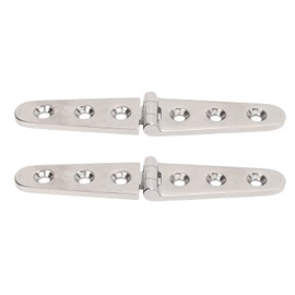 Counter Flap Hinges, 1 Pair Heavy Duty Strap Hinges Stainless Steel Marine Boat Flush Door Hinges Folding Flip Top Hinges Hardware for Door Gate Shed Barn