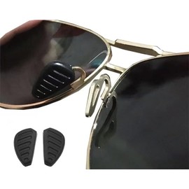 Sunglass Nose Pads,5 Pairs BEHLINE Replacment Eyeglass Nose Piece Anti-Slip Soft Silicone Sport Nose Guard,Plug-in Glasses Nose Bridge Pads,Eyewear Frame Nose Support Rest(Black,16mm)