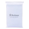 Bonhause Nautical Stripe Shower Curtain, Navy Blue Anchor Bathroom Curtain