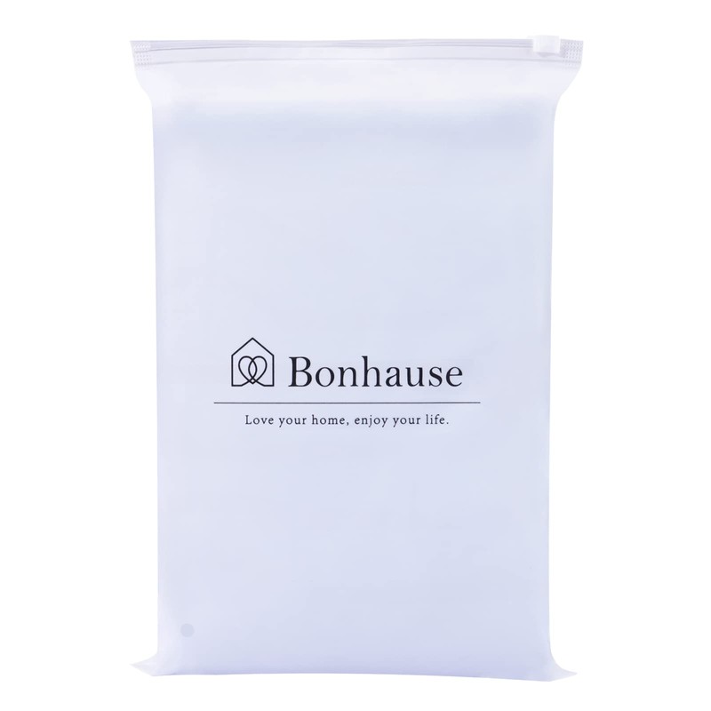 Bonhause Nautical Stripe Shower Curtain, Navy Blue Anchor Bathroom Curtain