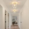 XSDeTu 2 Pack White Semi Flush Mount Ceiling Light, Modern