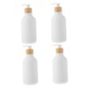VICASKY 4pcs Shampoo Bottle Refillable Soap Bottle Pump Bottle Automatic