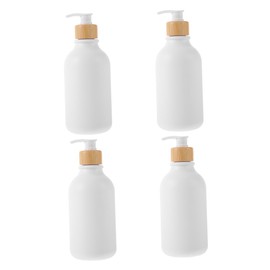 VICASKY 4pcs Shampoo Bottle Refillable Soap Bottle Pump Bottle Automatic Liquid Soap Dispenser Shampoo and Conditioner Bottles Glue Bottle Pump Jars Dropper Leak Condiment Drink The Pet