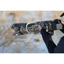 ROLANPRO Lens Coat for Canon RF 200-800mm F6.3-9 IS USM Waterproof Lens Cover Telephoto Lens Camouflage Anti-Scratch Wildbird Photography - Weed Camo #39