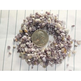 Lepidolite - Medium Chips - no Powder - Purple 100% Lepidolite Life+Love! Calm Clarity Ease! medpur (1 Ounce)