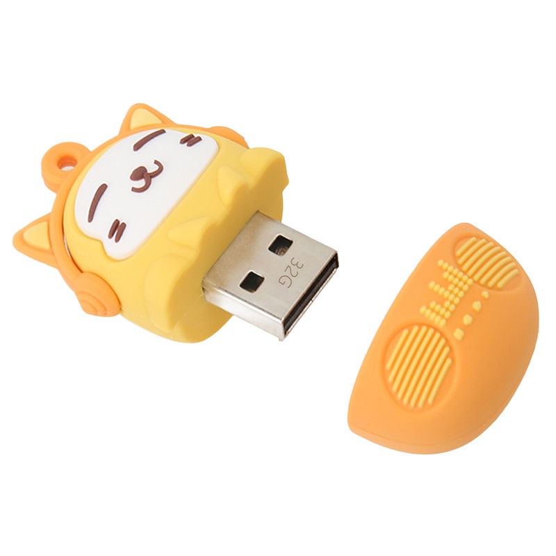 Cartoon Flash Drive PVC USB2.0 Cat Pattern Plug and Play