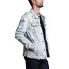 Victorious Men's Casual Distressed Denim Jean Jacket DK100 - Light