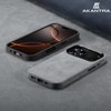 AKANTRA Italy Alcantara Case for iPhone17 Series,Handmade Fully-Wrapped Synthetic Suede