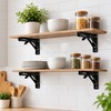 Folding Shelf Brackets for Wall-Mounted Tables and Shelves – Stainless