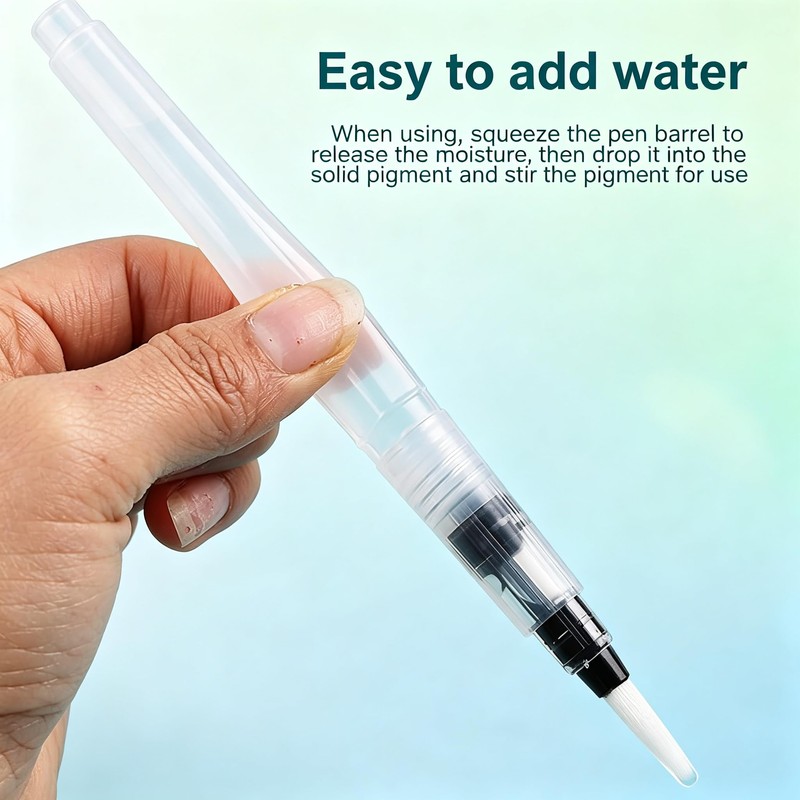 6 Pcs Watercolour Brush Pens Set, Professional Water Paint Brush