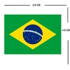 TENNER.LONDON SET OF 5 Brazil Flag Iron on Screen print