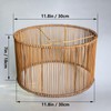 Bamboo LampShades Medium Rattan Lamp shade,Drum,Boho Lamp shades For Table