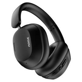 Noise Newly Launched Max 5 Wireless Over-Ear Headphones with Adaptive Hybrid ANC (up to 50dB), HFA Tech, 80H Playtime, Dual Pairing(Carbon Black)