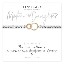 Life Charms Women Jewellery Mother Daughter Love Bracelet Wristband Ladies Gift