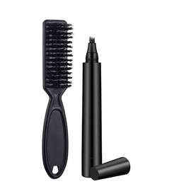Hair Beard Filler Pen Beard Camouflage Hair Grower Beard Fr Men With Beard Brush, Long-Lasting Natural Look, Available in Black and Brown