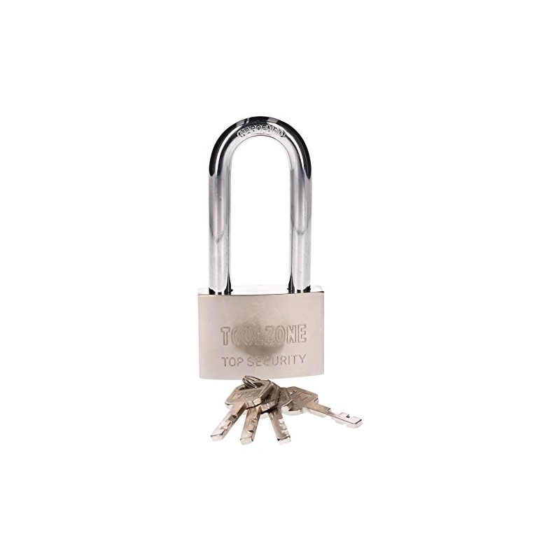 60mm Heavy Duty Long Shackle Padlock with 4 Security Keys