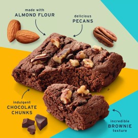Ratio Soft Baked Bars, Chocolate Brownie, 1g Sugar, Keto Friendly, 5.34 oz (6...