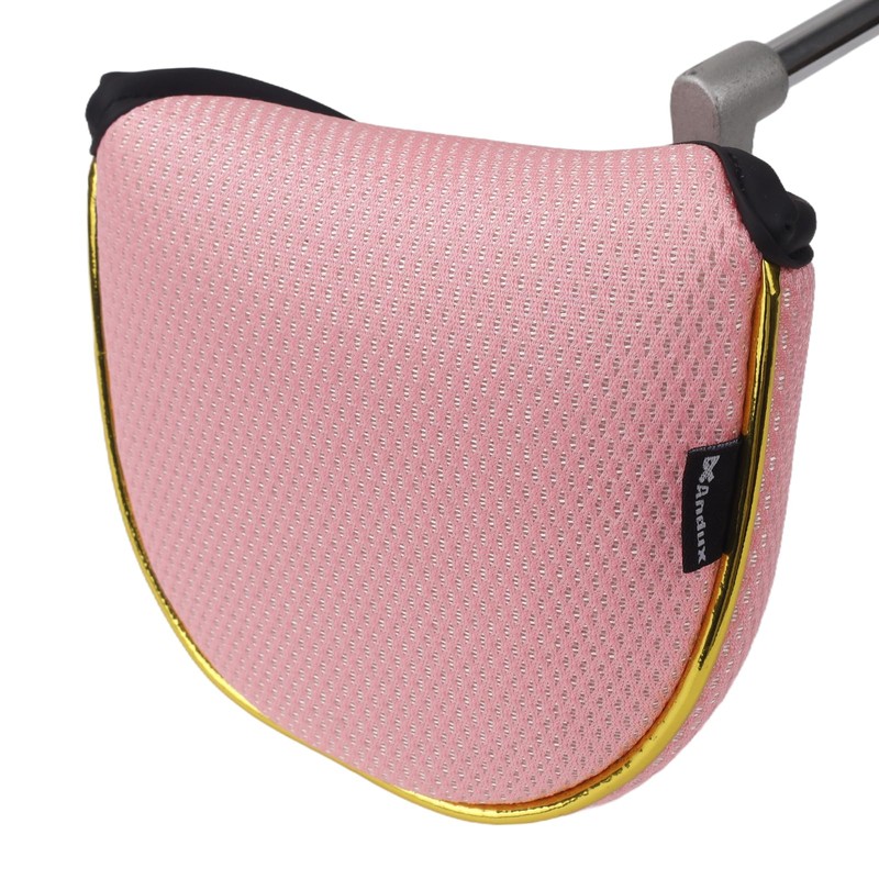 Andux Gold Putter Cover Golf Putter Head Covers Semicircle MT/TG28