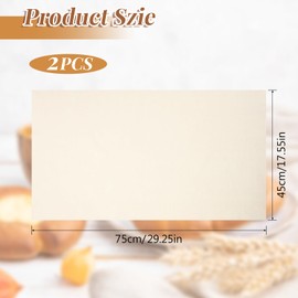 QFGasre 2 Pcs Tea Towels for Baking Sourdough, Reusable Linen Cloth for Bread Baking Proofing Cover Proofing Cloth Linen Clothfor Dough Baguettes Loaves Pastry Homemade Bread, 17 x 29 Inches