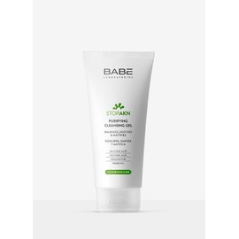 LABORATORIOS BABÉ Stop AKN Facial Cleanser, Cleansing, 200 ml, Treatment for Oily Skin and Acne, Soothing and Mattifying, Microbiome Care