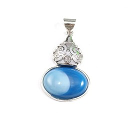 LHJ 6 Pcs Natural Crystal Pendants Gourd Shape Rhinestone Healing Chakra Quartz Gemstones for Jewelry Making Necklace Gift