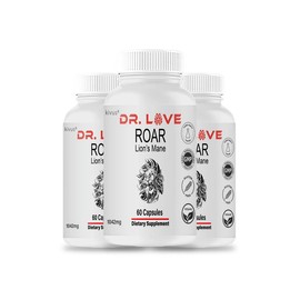 kivus Dr. Love Roar Lion’s Mane - Dr. LoveRoarLion’sMane Capsules - Specification: Dr. Love Roar Lion’s Mane - 3pk, 180 Capsules