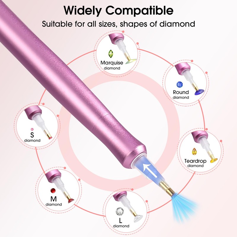Electric Diamond Art Painting Pen, Wireless Vacuum Diamond Painting Pen