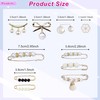 35 Pcs Pearl Brooch Pins, Sweater Shawl Clip Faux Pearl